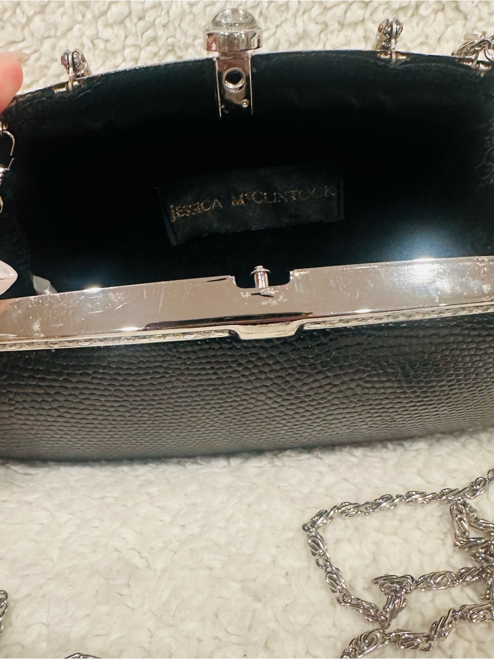 Vintage Clutch/Handbag Bundle: Cynthia Rowley, Jessica McClintock, Carolee - Picture 9 of 15